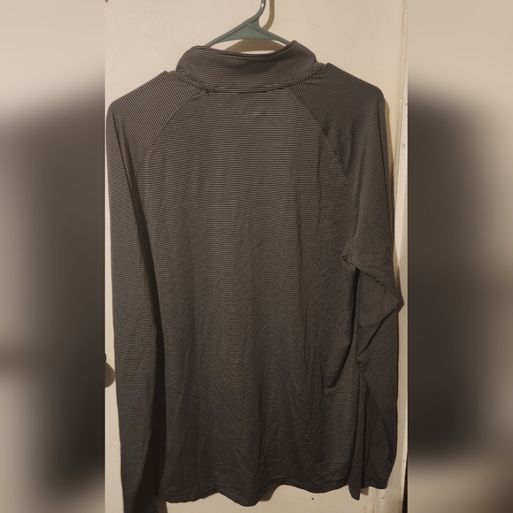 Under Armour Black and White Striped Pullover - Picture 2 of 5